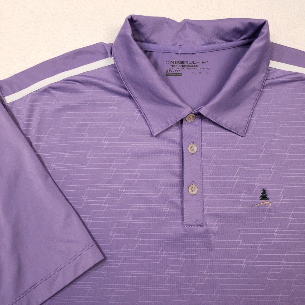Nike Golf Tour Performance Dri-FIT Polo Shirt Mens 2XL‎ Purple  Short Sleeve XXL